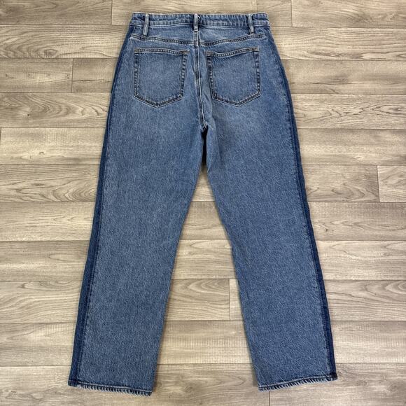 LOFT High Rise The Straight Denim Jeans Medium Wash sz 29/8 - Picture 6 of 7